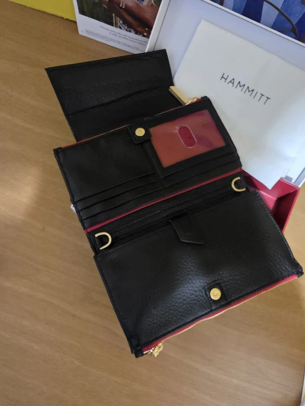 Hammitt Levy Black Leather Crossbody with Gold Hardware - Picture 5 of 5